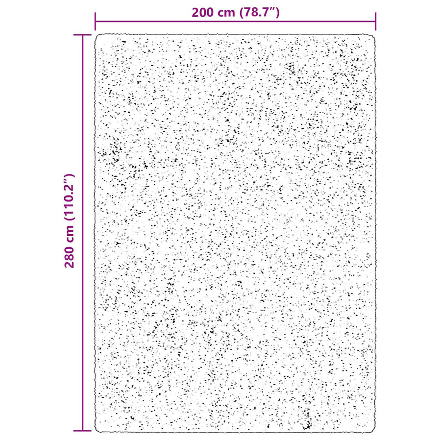 Vloerkleden Rechthoekig HUARTE Bruin 280 x 200 cm Polyester