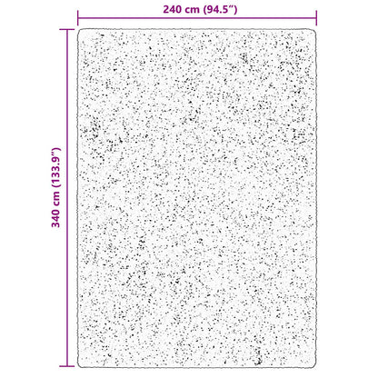 Medium pile zachte en wasbare tapijt HUARTE Bruin 340 x 240 cm