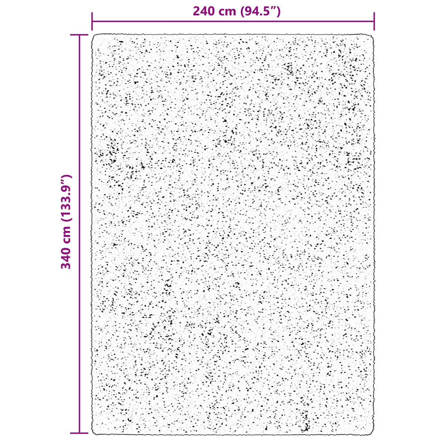 Medium pile zachte en wasbare tapijt HUARTE Bruin 340 x 240 cm