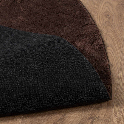 Vloerkleden Rond HUARTE Bruin Ø 120 CM