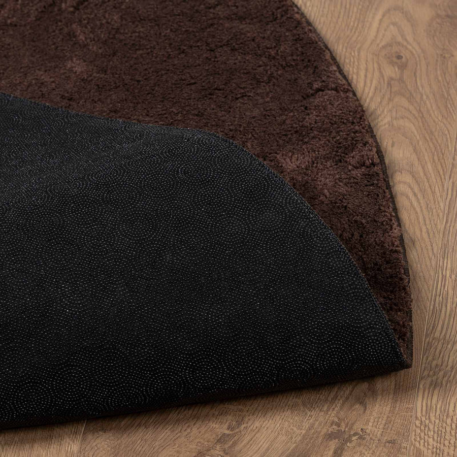Vloerkleden Rond HUARTE Bruin Ø 120 CM