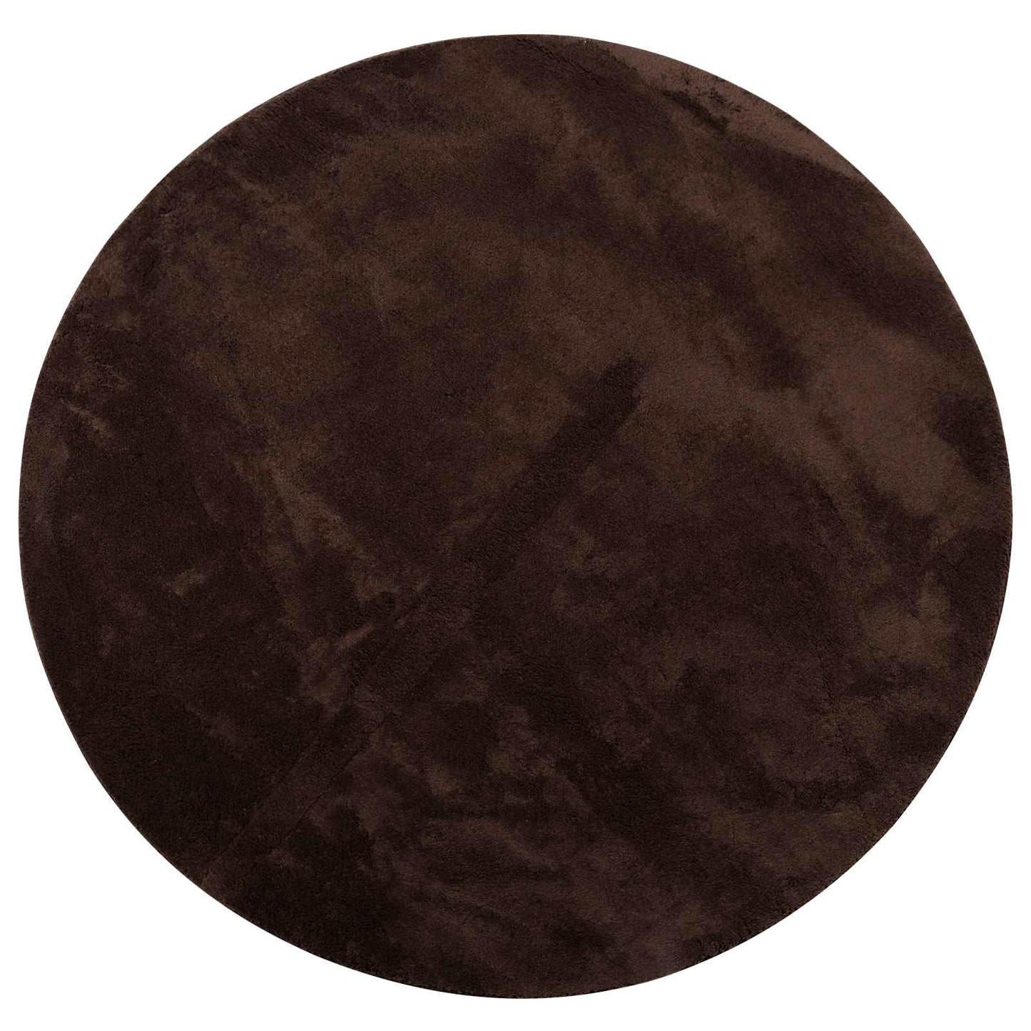 Vloerkleden Rond HUARTE Bruin Ø 120 CM