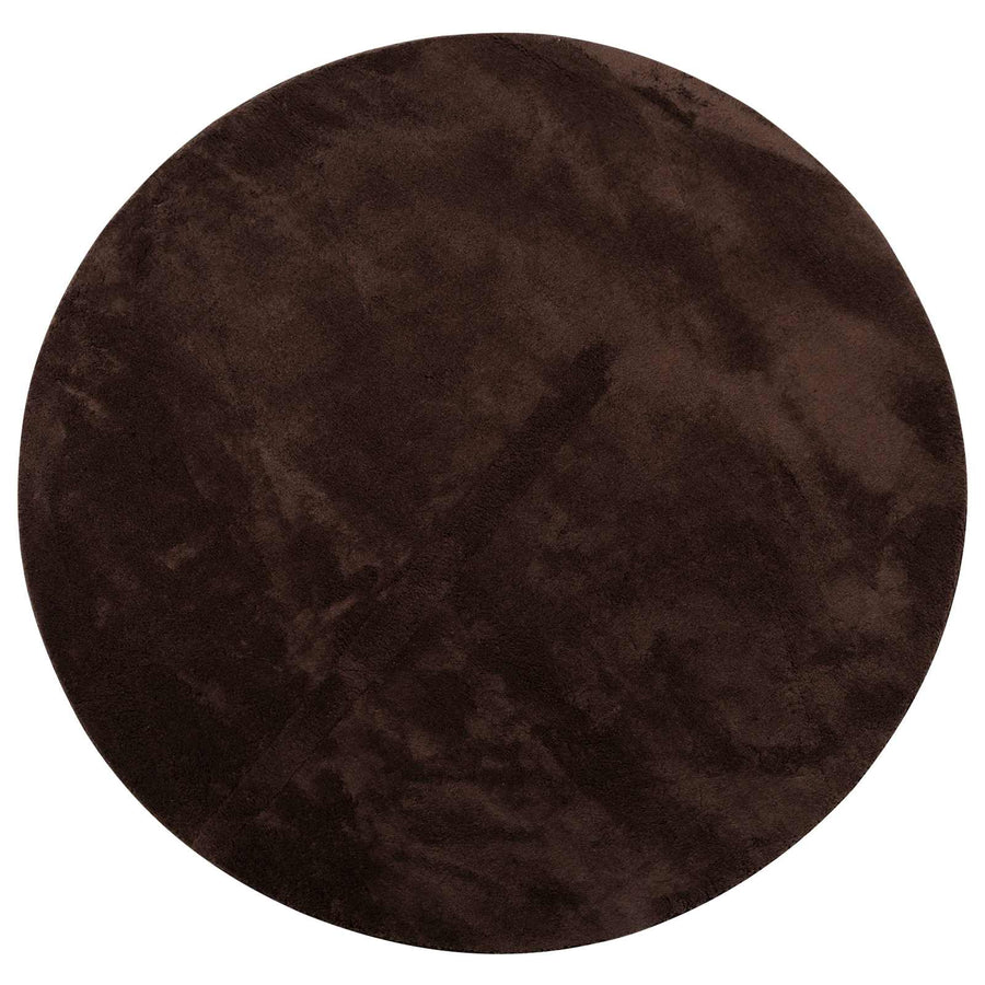 Vloerkleden Rond HUARTE Bruin Ø 160 CM