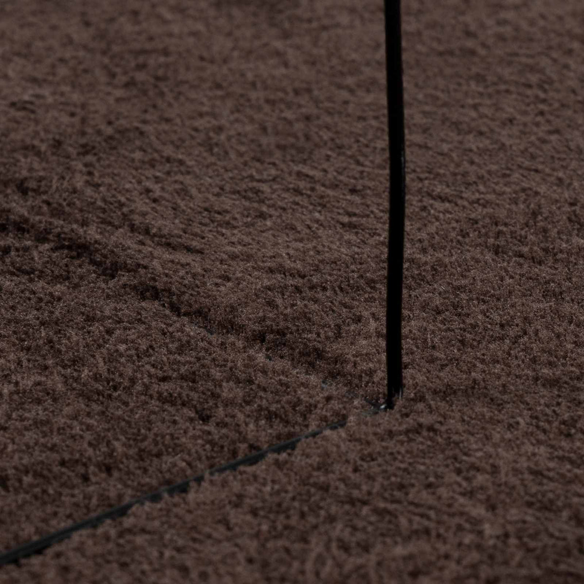 Medium pile zachte en wasbare tapijt HUARTE Bruin Ø 200 CM
