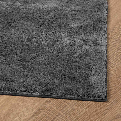 Vloerkleden Rechthoekig HUARTE Antraciet 500 x 80 cm Polyester