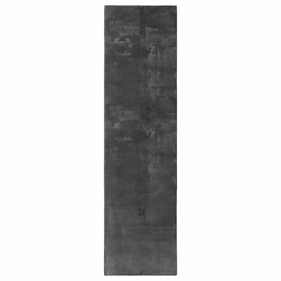 Vloerkleden Rechthoekig HUARTE Antraciet 750 x 80 cm Polyester