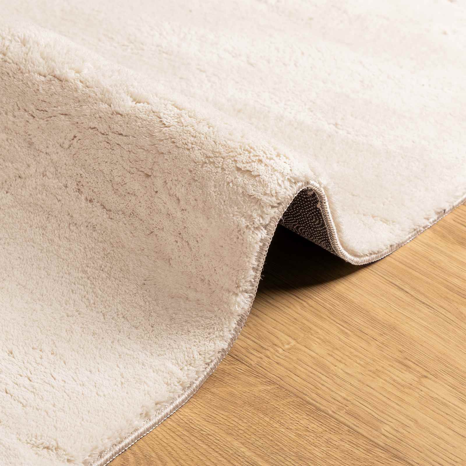 Vloerkleden Rechthoekig HUARTE Beige 300 x 80 cm Polyester