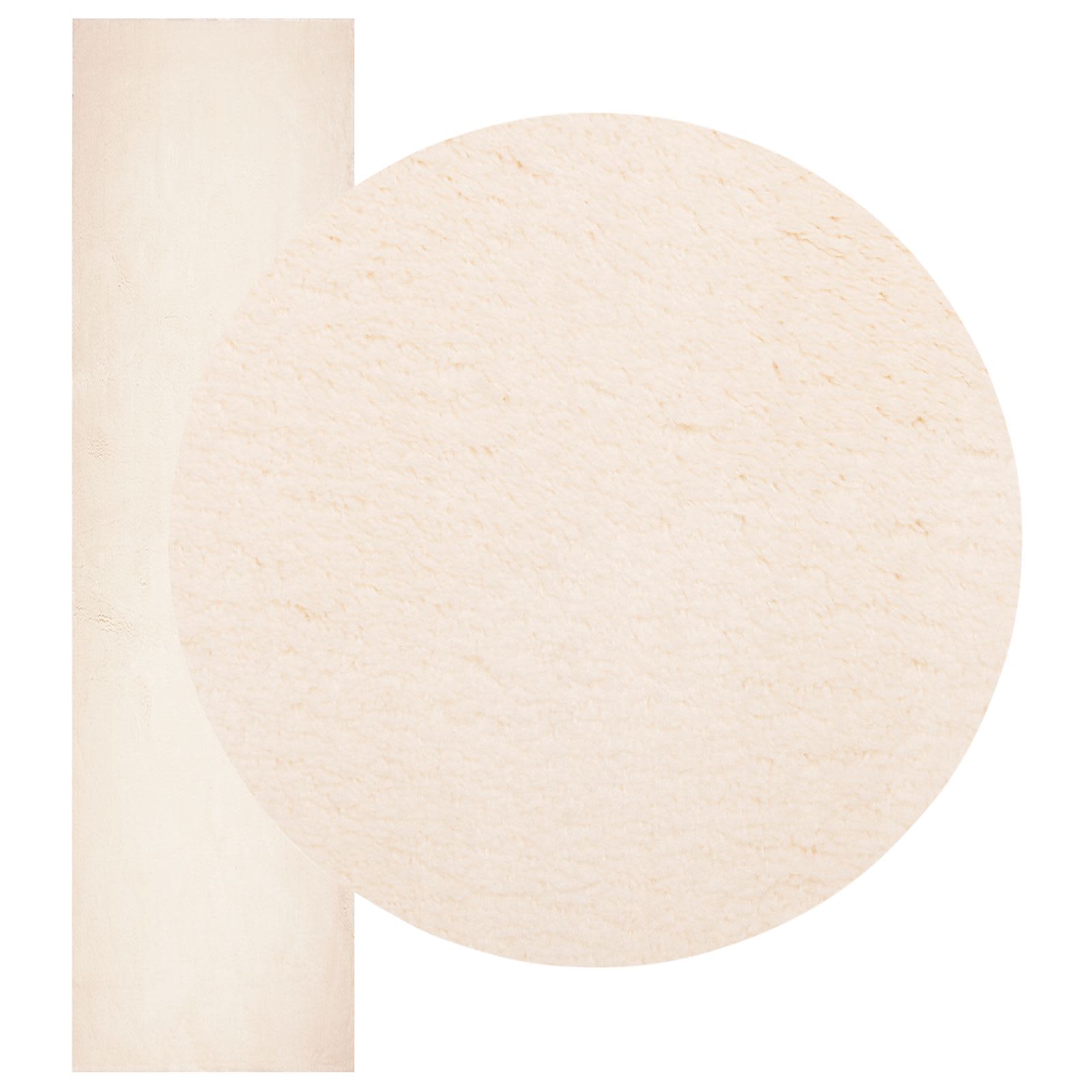 Vloerkleden Rechthoekig HUARTE Beige 1000 x 80 cm Polyester