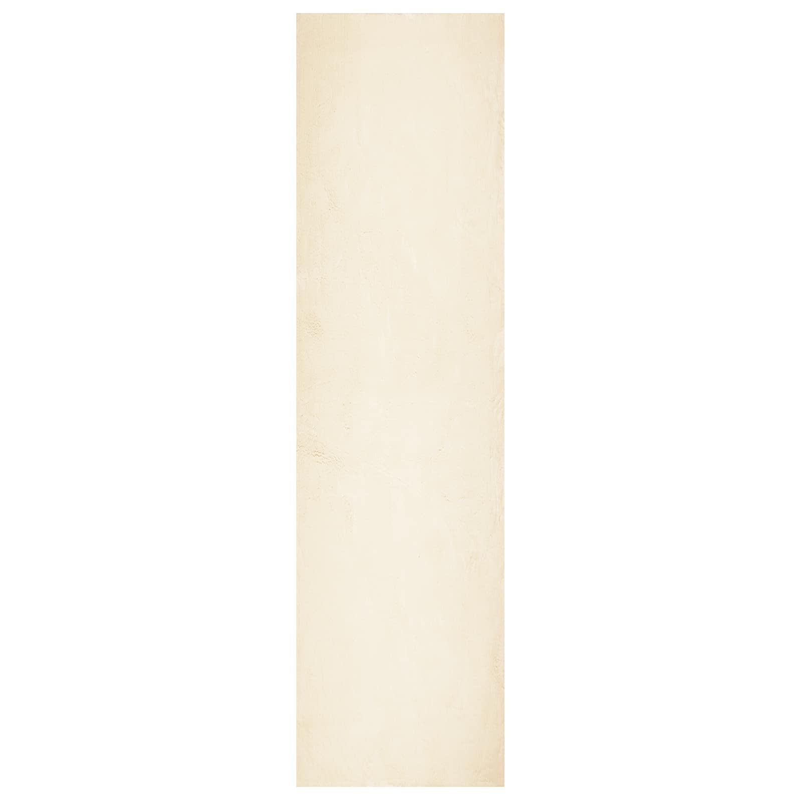 Vloerkleden Rechthoekig HUARTE Crème 300 x 80 cm Polyester