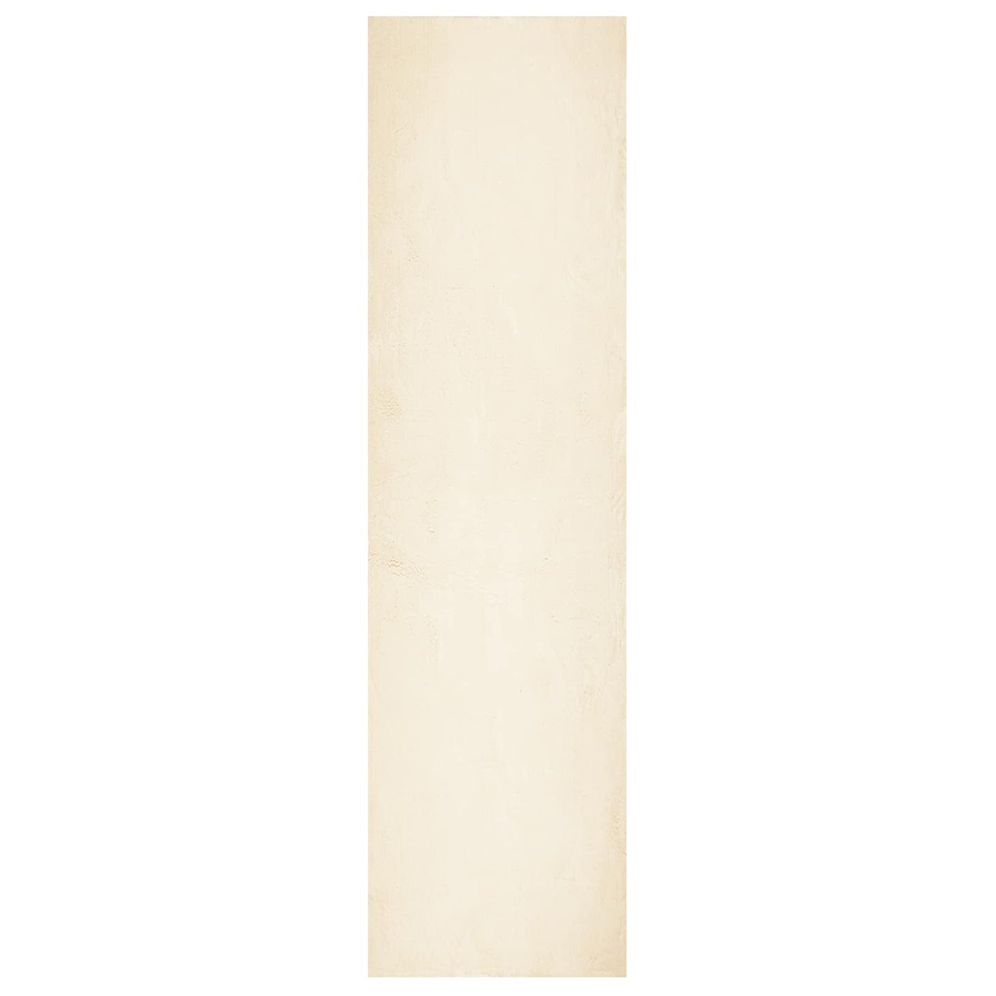 Vloerkleden Rechthoekig HUARTE Crème 400 x 80 cm Polyester