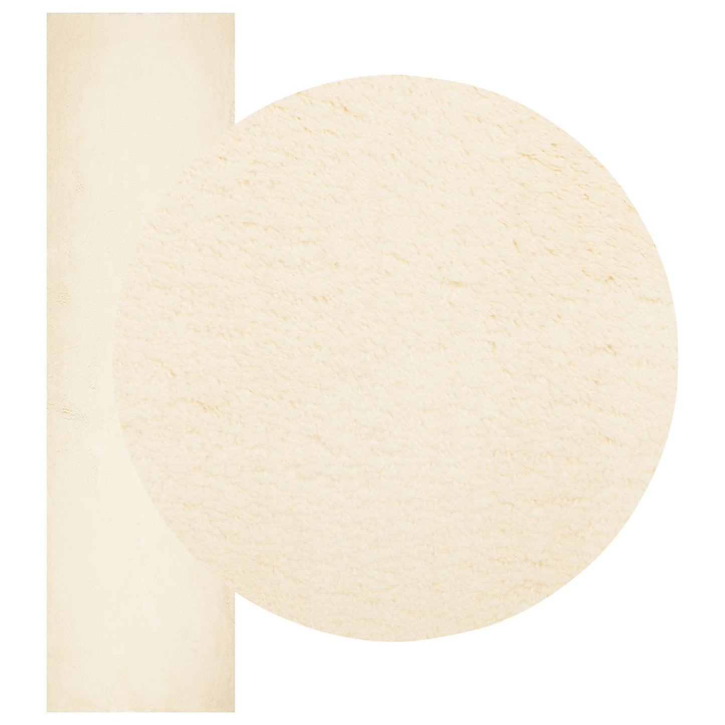 Vloerkleden Rechthoekig HUARTE Crème 750 x 80 cm Polyester