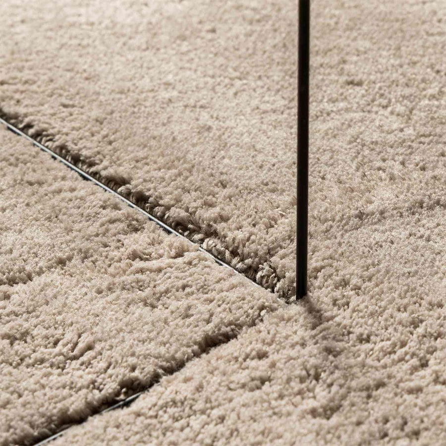 Vloerkleden Rechthoekig HUARTE Zand 400 x 80 cm Polyester