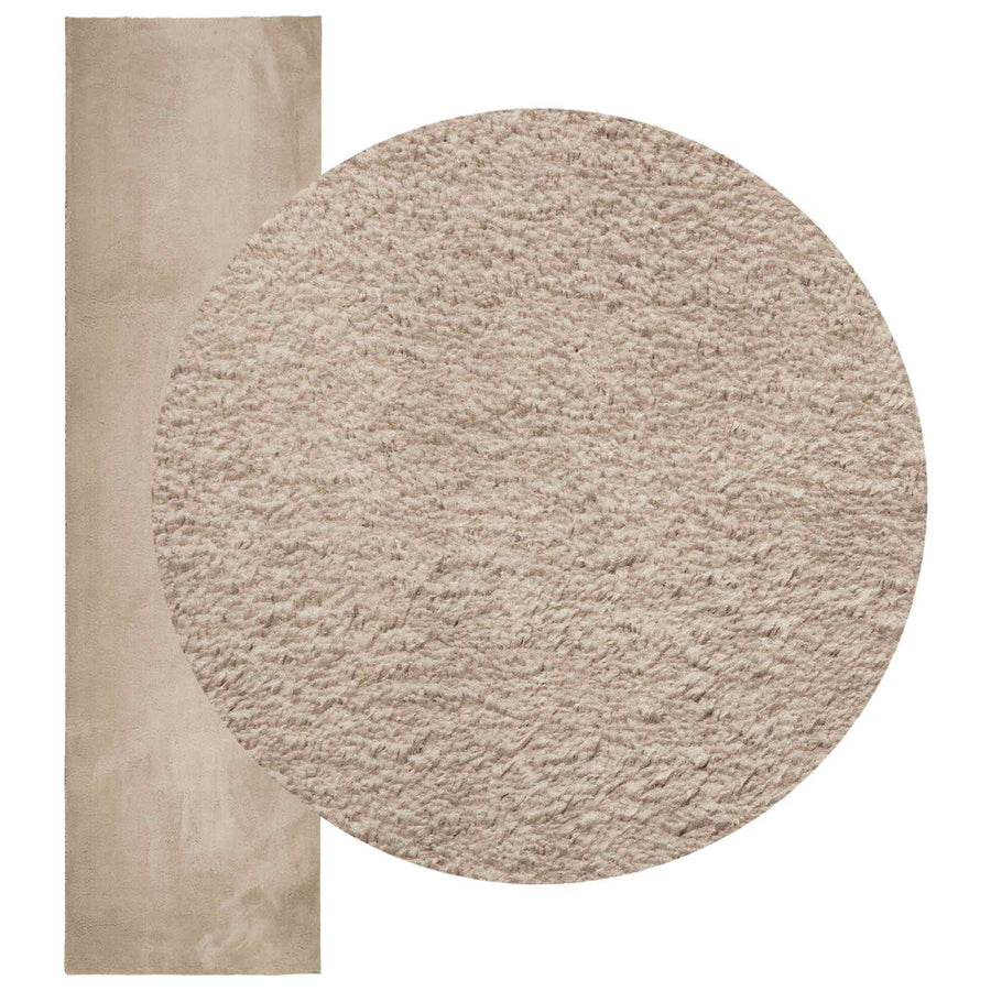 Vloerkleden Rechthoekig HUARTE Zand 750 x 80 cm Polyester