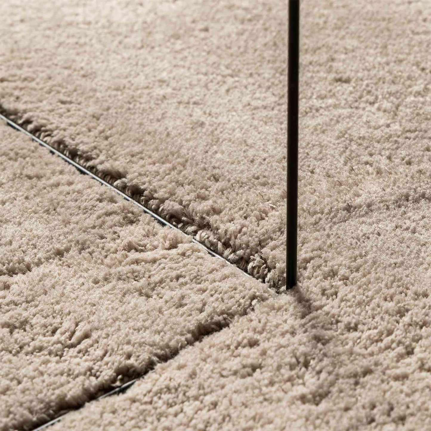 Medium pile zachte en wasbare tapijt HUARTE Zand 1000 x 80 cm