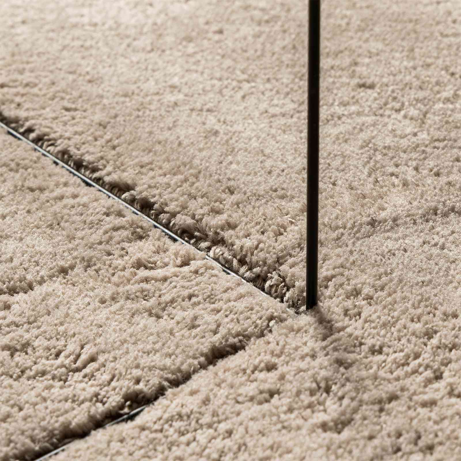 Medium pile zachte en wasbare tapijt HUARTE Zand 1000 x 80 cm