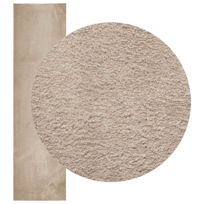 Medium pile zachte en wasbare tapijt HUARTE Zand 1000 x 80 cm
