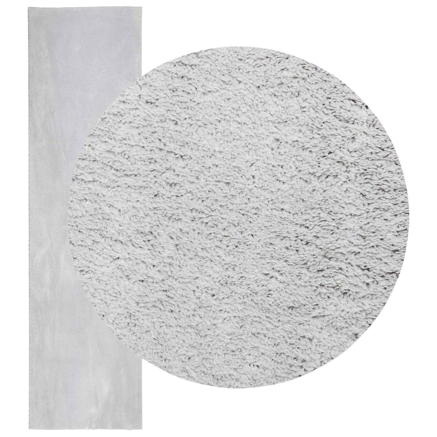 Medium pile zachte en wasbare tapijt HUARTE Grijs 750 x 80 cm