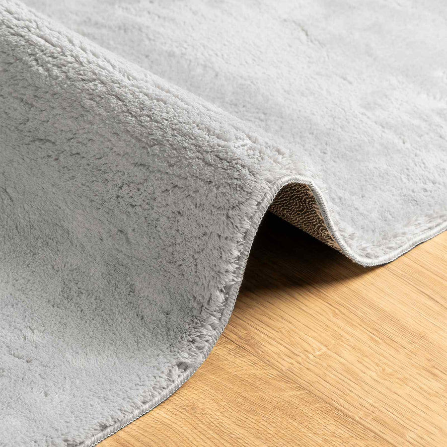 Vloerkleden Rechthoekig HUARTE Grijs 1000 x 80 cm Polyester