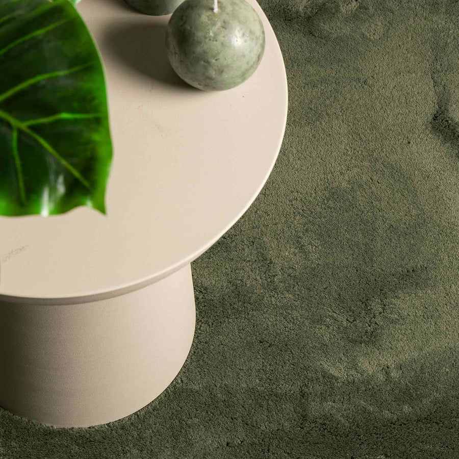 Medium pile zachte en wasbare tapijt HUARTE Bosgroen Polyester