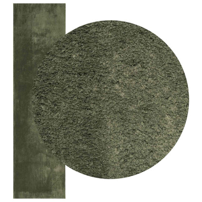 Medium pile zachte en wasbare tapijt HUARTE Bosgroen Polyester
