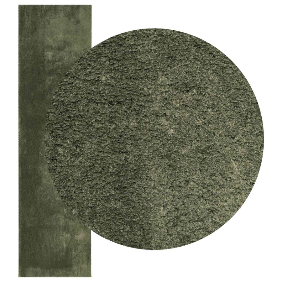 Medium pile zachte en wasbare tapijt HUARTE Bosgroen Polyester