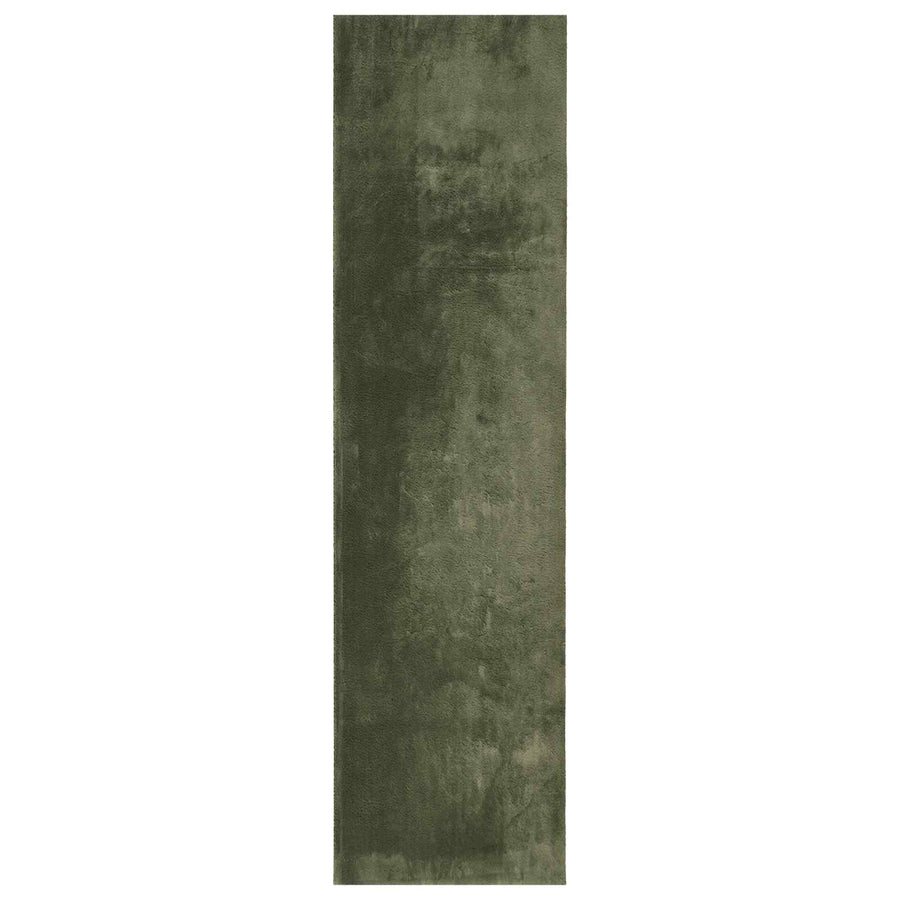 Medium pile zachte en wasbare tapijt HUARTE Bosgroen Polyester