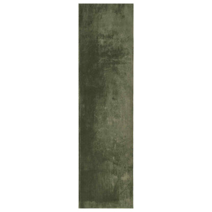 Medium pile zachte en wasbare tapijt HUARTE Bosgroen Polyester