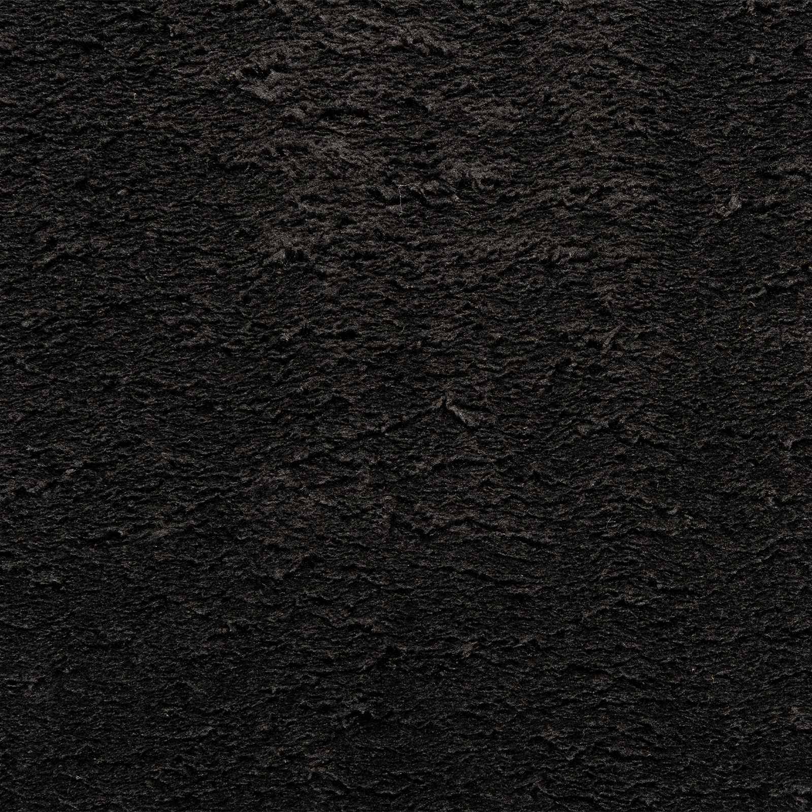 Medium pile zachte en wasbare tapijt HUARTE Zwart 400 x 80 cm