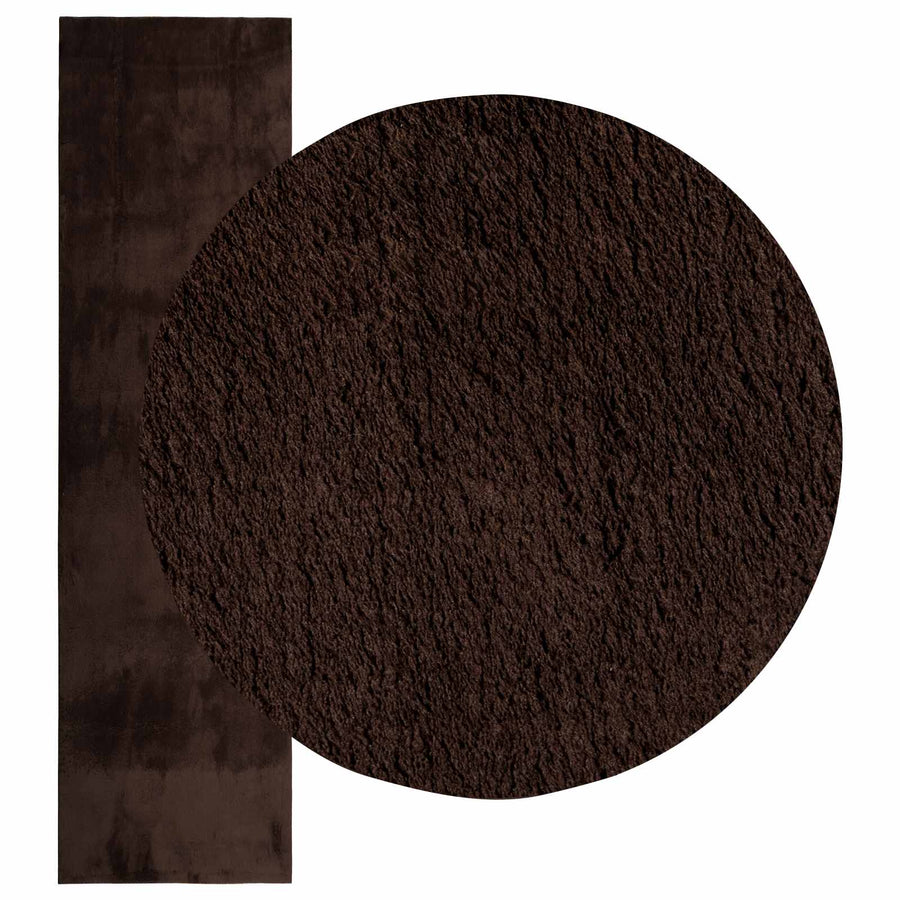 Medium pile zachte en wasbare tapijt HUARTE Bruin 400 x 80 cm