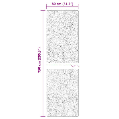 Medium pile zachte en wasbare tapijt HUARTE Bruin 750 x 80 cm