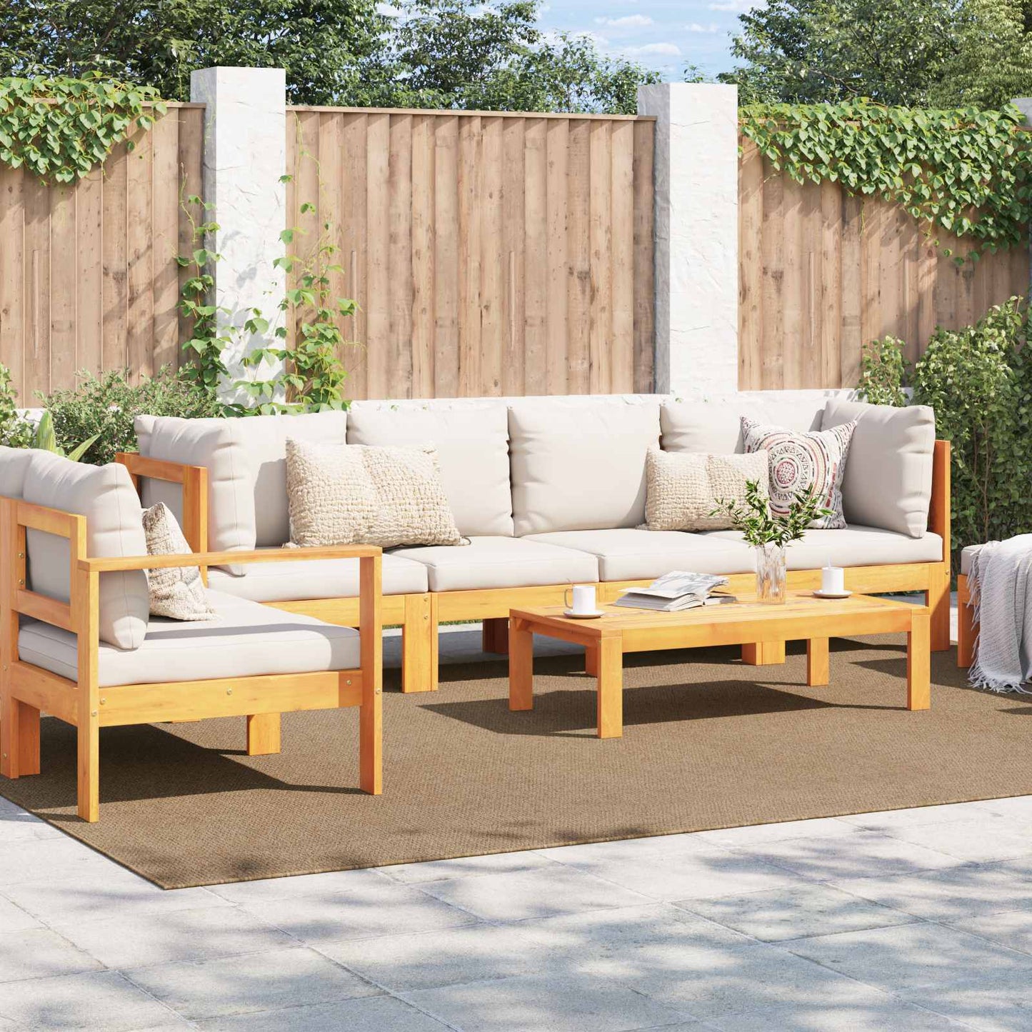 Vloerkleden Rechthoekig Naturel 340 x 240 cm