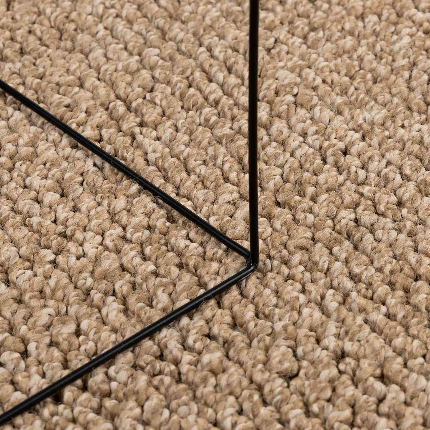 Vloerkleden Vierkant Naturel 120 x 120 cm