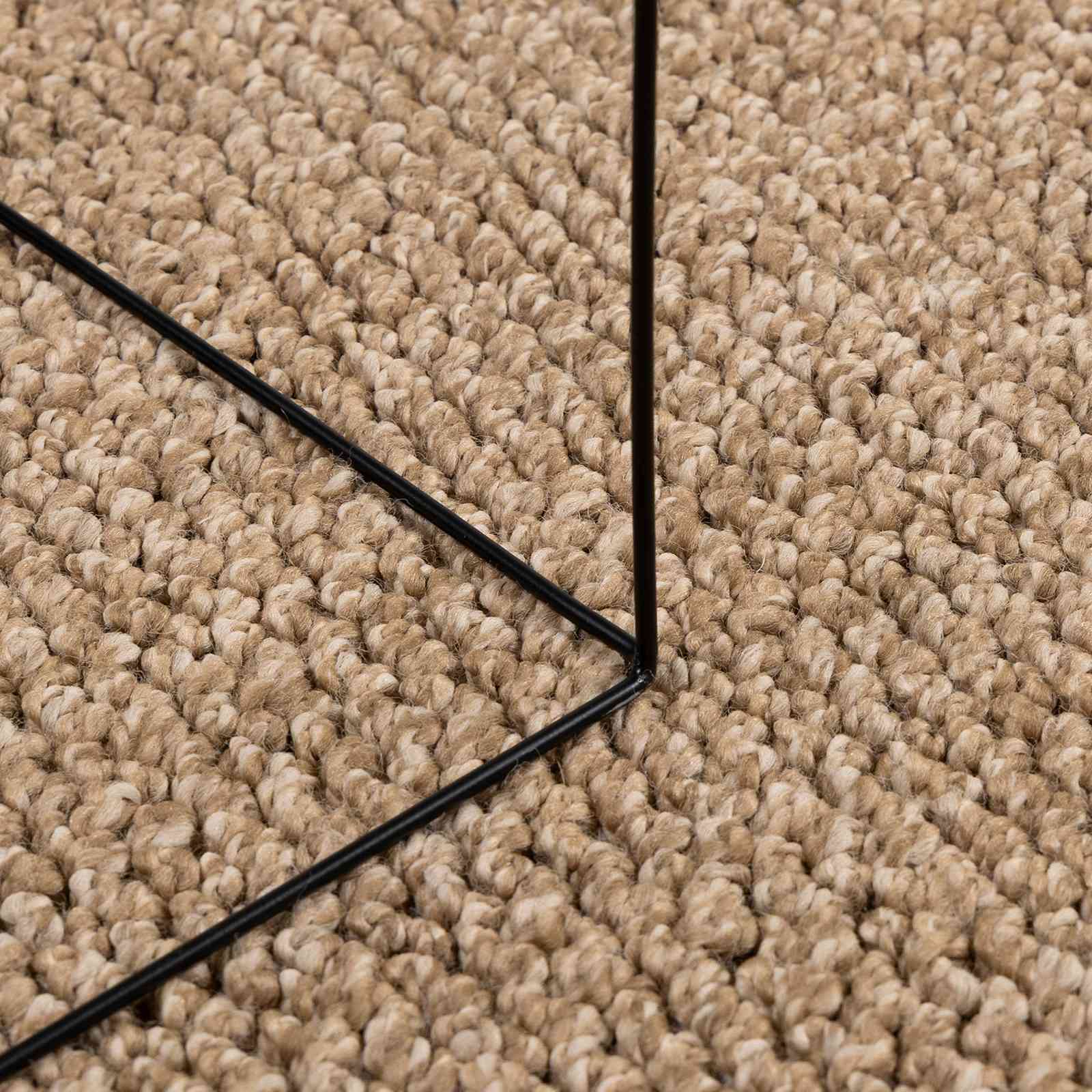 Vloerkleden Vierkant Naturel 120 x 120 cm