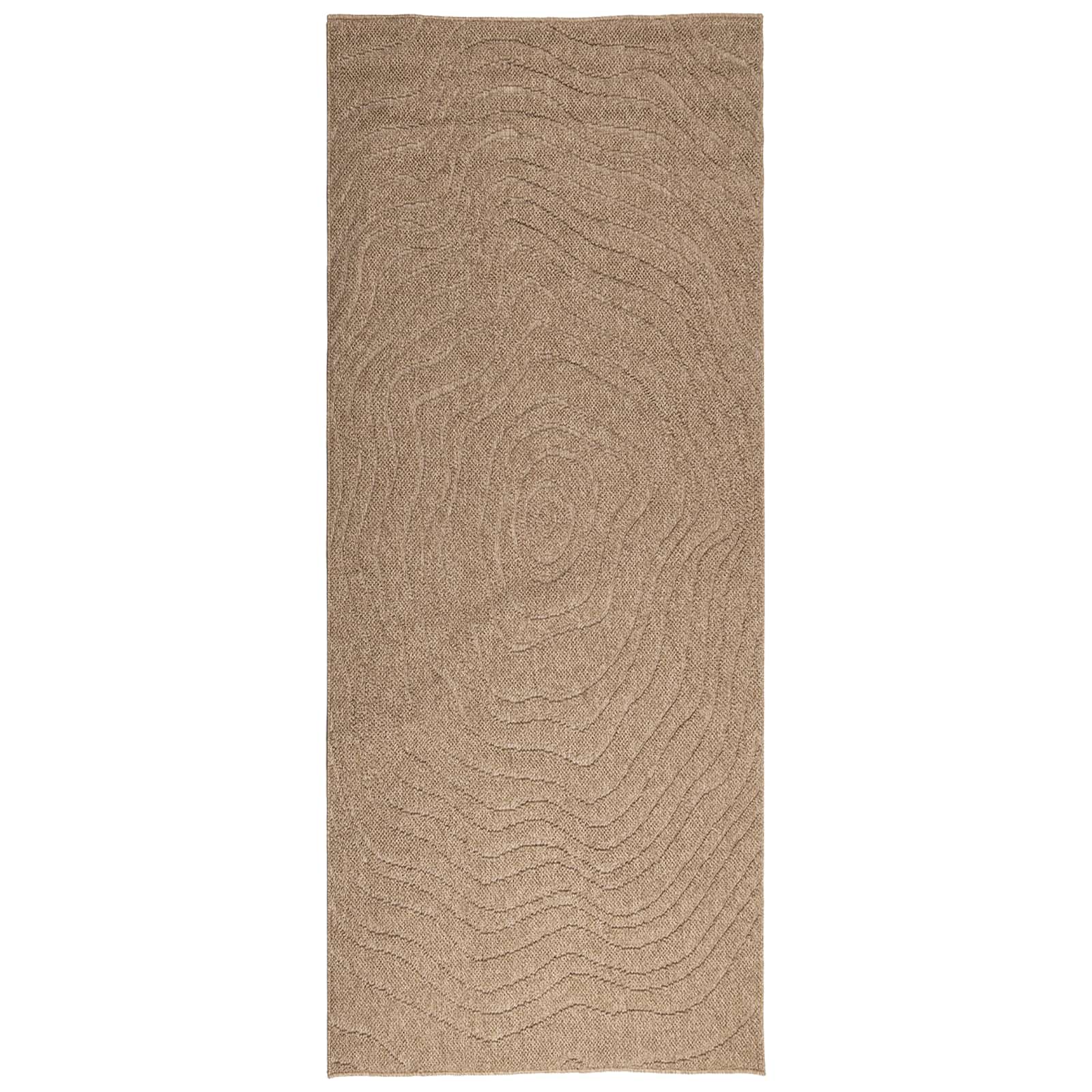Vloerkleden Moiré Rechthoekig Naturel 150 x 80 cm