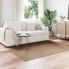 Moiré Square Rugs AGIRA Natural 120 x 120 cm Polyester