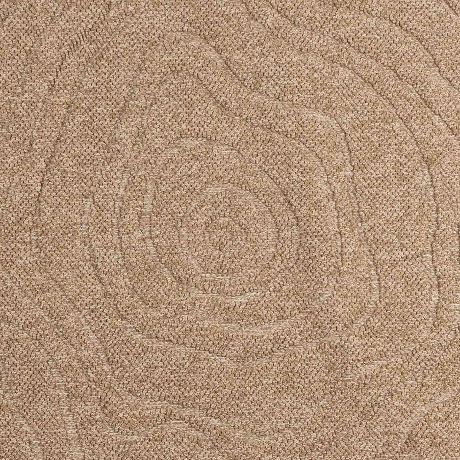 Vloerkleden Moiré Vierkant Naturel 120 x 120 cm