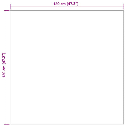 Vloerkleden Moiré Vierkant Naturel 120 x 120 cm
