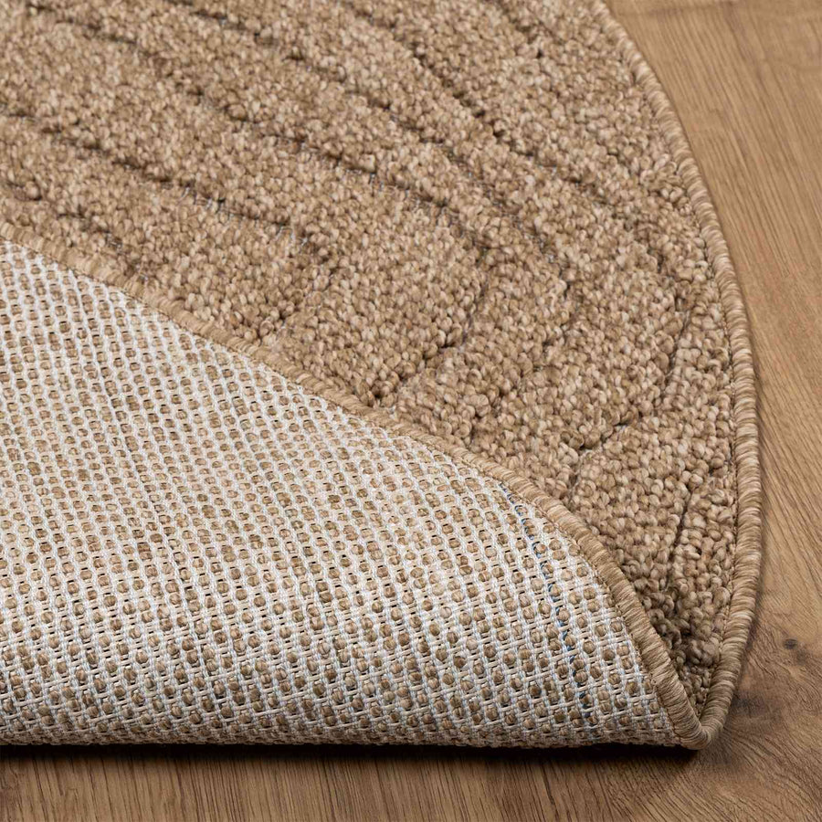 Vloerkleden Rond Moiré Naturel Ø 120 CM