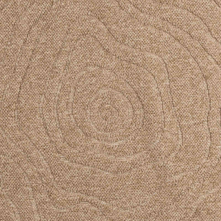 Vloerkleden Rond Moiré Naturel Ø 120 CM
