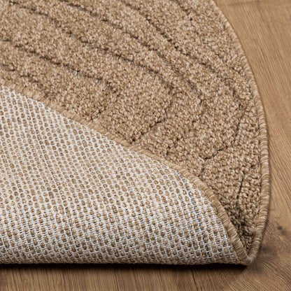 Vloerkleden Rond Moiré Naturel Ø 160 CM