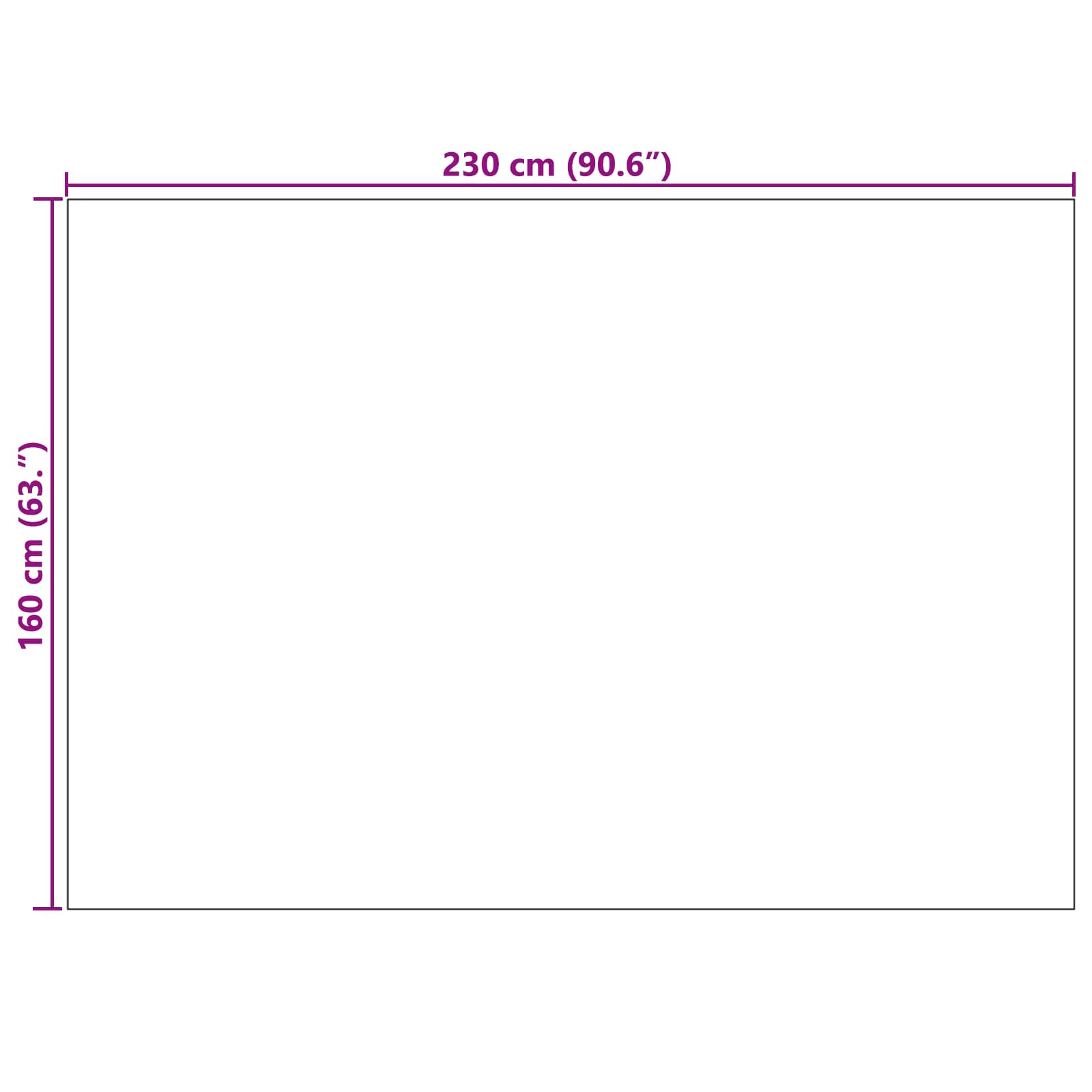 Vloerkleden Rechthoekig Naturel 230 x 160 cm