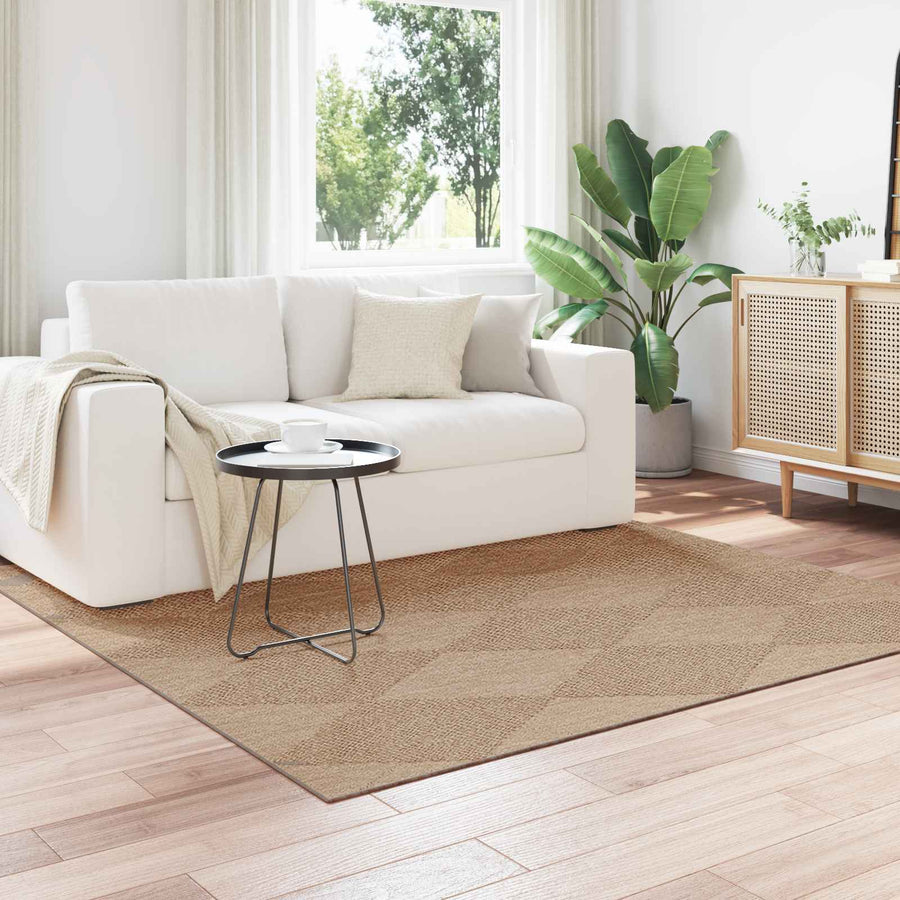 Vloerkleden Vierkant Naturel 120 x 120 cm
