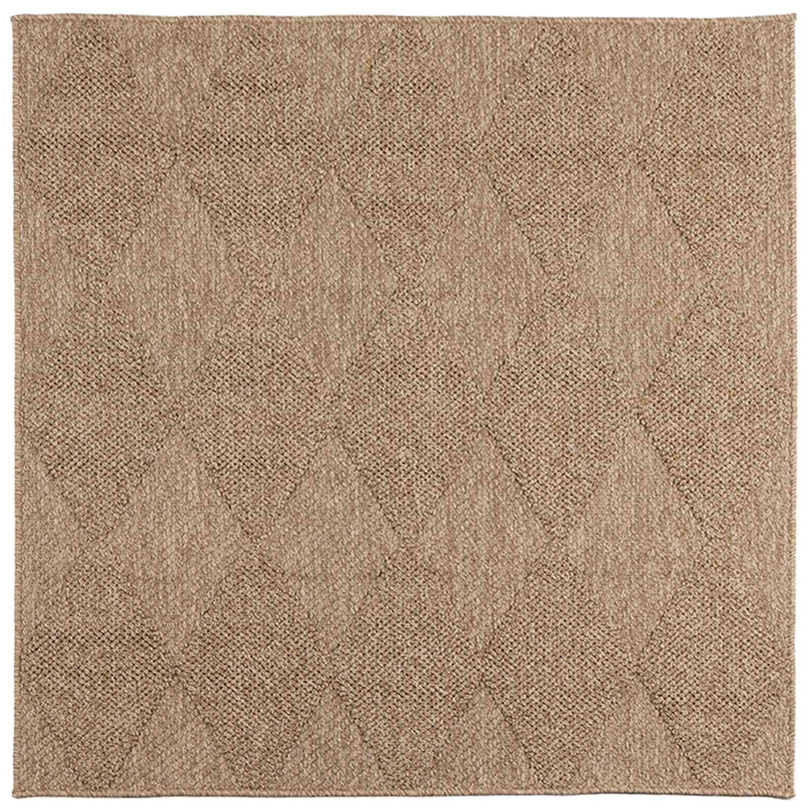 Vloerkleden Vierkant Naturel 120 x 120 cm