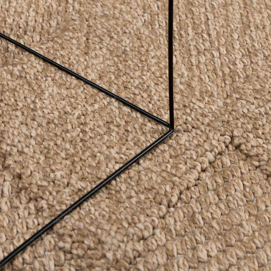 Vloerkleden Vierkant Naturel 200 x 200 cm