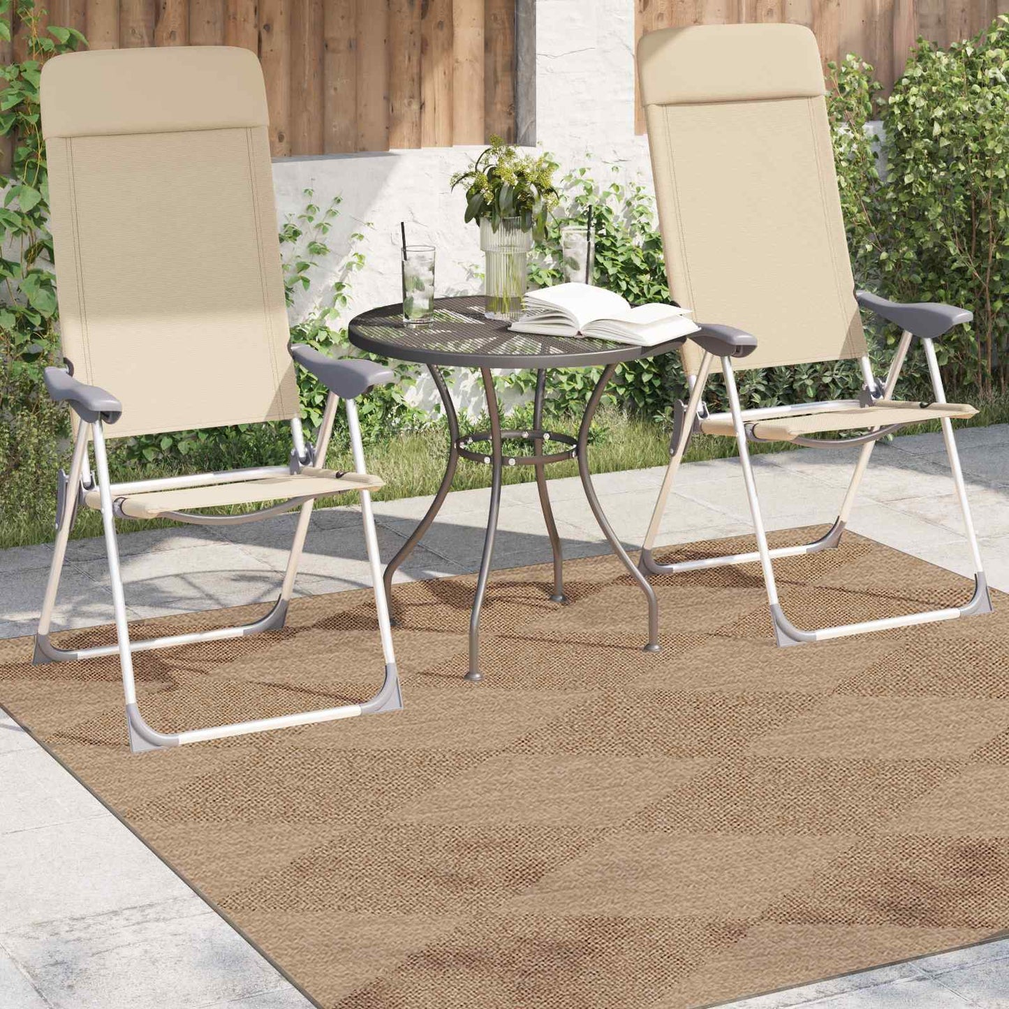Vloerkleden Vierkant Naturel 240 x 240 cm