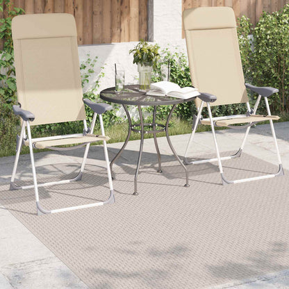 Vloerkleden Vierkant Crème 120 x 120 cm