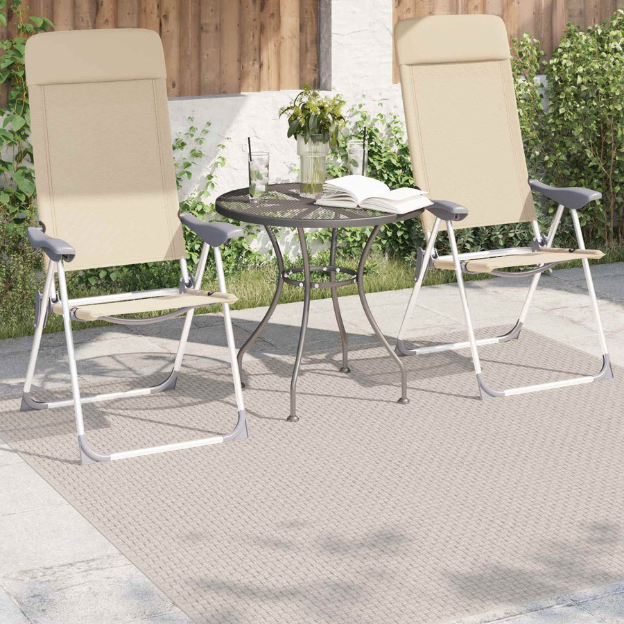 Vloerkleden Vierkant Crème 120 x 120 cm