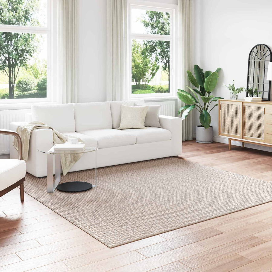 Vloerkleden Vierkant Crème 240 x 240 cm