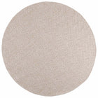 Vloerkleed rond 160 cm crème polyester