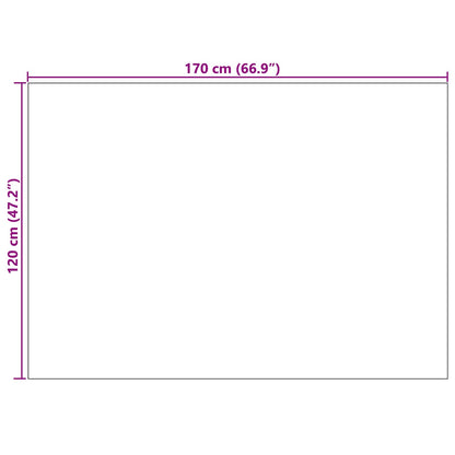 Vloerkleden Rechthoekig Crème 170 x 120 cm